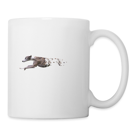 Whippet Dog Running Print Coffee/Tea Mug - white