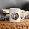 Cute Afghan Hound Print Coffee/Tea Mug - white