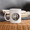 Cute Afghan Hound Print Coffee/Tea Mug - white