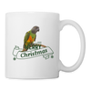 Senegal parrot Merry Christmas Print Coffee/Tea Mug - white