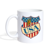 Senegal parrot USA Print Coffee/Tea Mug - white