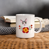 Cornish Rex Cat Floral Print Coffee/Tea Mug - white