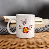 Cornish Rex Cat Floral Print Coffee/Tea Mug - white