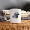 African grey parrot art Print Coffee/Tea Mug - white