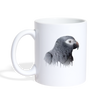 African grey parrot art Print Coffee/Tea Mug - white