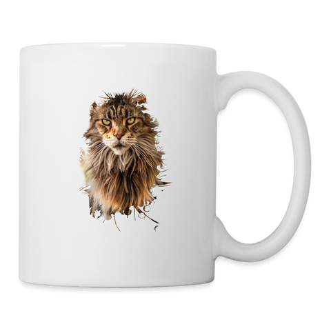 Maine coon Cat Print Coffee/Tea Mug - white