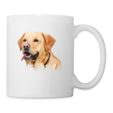 Labrador Art Print Coffee/Tea Mug - white