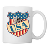 American Shorthair Cat USA Print Coffee/Tea Mug - white