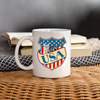 American Shorthair Cat USA Print Coffee/Tea Mug - white