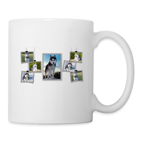 Siberian Husky Print Coffee/Tea Mug - white