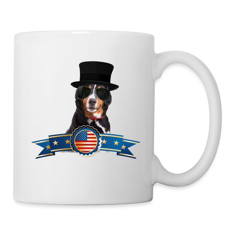 Bernese Mountain Dog Print Coffee/Tea Mug - white