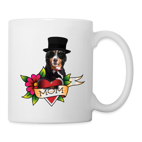 Bernese Mountain Dog MOM Print Coffee/Tea Mug - white