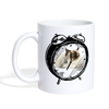 Birman Cat Alarm Clock Print Coffee/Tea Mug - white