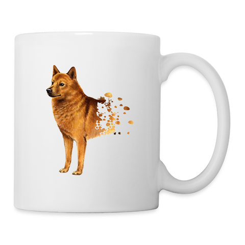 Finnish Spitz Art Print Coffee/Tea Mug - white