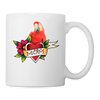 Scarlet macaw Parrot Print Coffee/Tea Mug - white