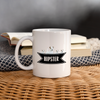 Parson Russell Terrier Hipster Print Coffee/Tea Mug - white