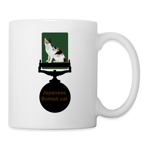 Japanese Bobtail Cat Print Coffee/Tea Mug - white