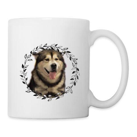 Alaskan Malamute Print Coffee/Tea Mug - white