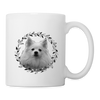 American Eskimo Dog Print Coffee/Tea Mug - white