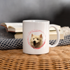 Lovely American Eskimo Dog Print Coffee/Tea - white