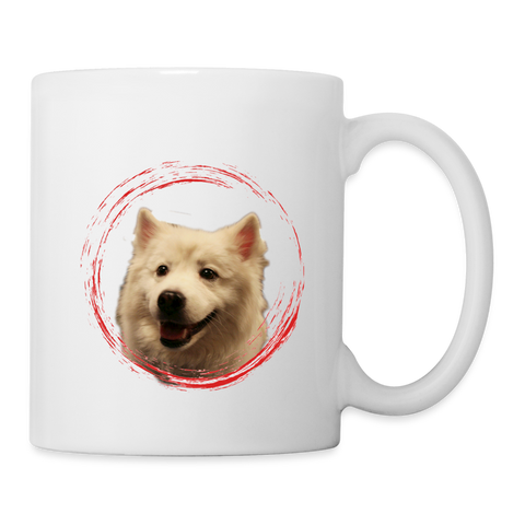 Lovely American Eskimo Dog Print Coffee/Tea - white