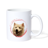 Lovely American Eskimo Dog Print Coffee/Tea - white