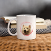 Lovely American Eskimo Dog Print Coffee/Tea - white