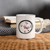 Sphynx cat Clock Print Coffee/Tea Mug - white