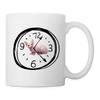 Sphynx cat Clock Print Coffee/Tea Mug - white