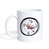 Sphynx cat Clock Print Coffee/Tea Mug - white