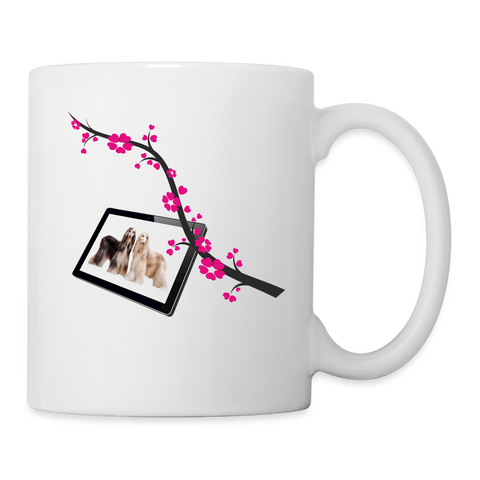 Afghan Hound Print Coffee/Tea Mug - white