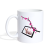 Sphynx cat Floral Print Coffee/Tea Mug - white