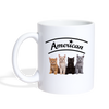 Cute American Cats Print Coffee/Tea Mug - white