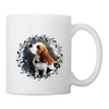 Beagle Print Coffee/Tea Mug - white