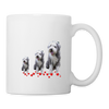 Bearded Collie Print Coffee/Tea Mug - white