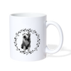 Lovely Bearded Collie Print Coffee/Tea Mug - white