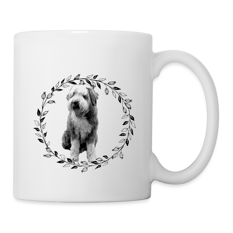 Lovely Bearded Collie Print Coffee/Tea Mug - white