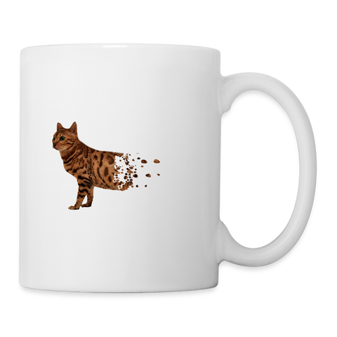 Toyger Cat Print Coffee/Tea Mug - white