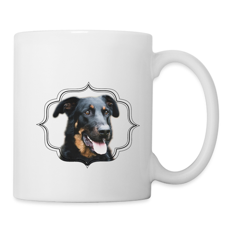 Lovely Beauceron Dog Print Coffee/Tea Mug - white