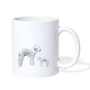 Bedlington Terrier Print Coffee/Tea Mug - white