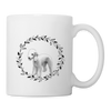 Lovely Bedlington Terrier With Heart Print Coffee/Tea Mug - white