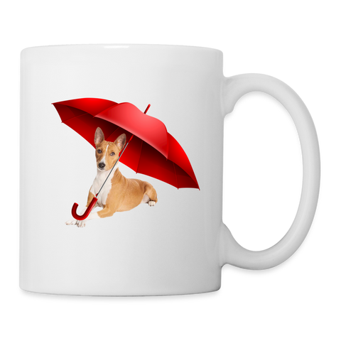 Basenji dog Print Coffee/Tea Mug - white