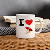 I Love Basenji dog Print Coffee/Tea Mug - white