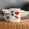 I Love Basenji dog Print Coffee/Tea Mug - white