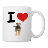 Border Terrier Print Coffee/Tea Mug - white