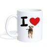 Border Terrier Print Coffee/Tea Mug - white