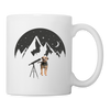 Cute Border Terrier Print Coffee/Tea Mug - white