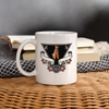 Airedale Terrier Floral Print Coffee/Tea Mug - white