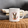 Cute Belgian Malinois Dog Coffee/Tea Mug - white