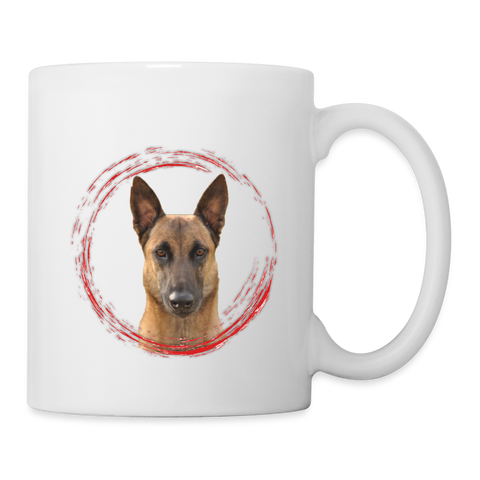 Cute Belgian Malinois Dog Coffee/Tea Mug - white